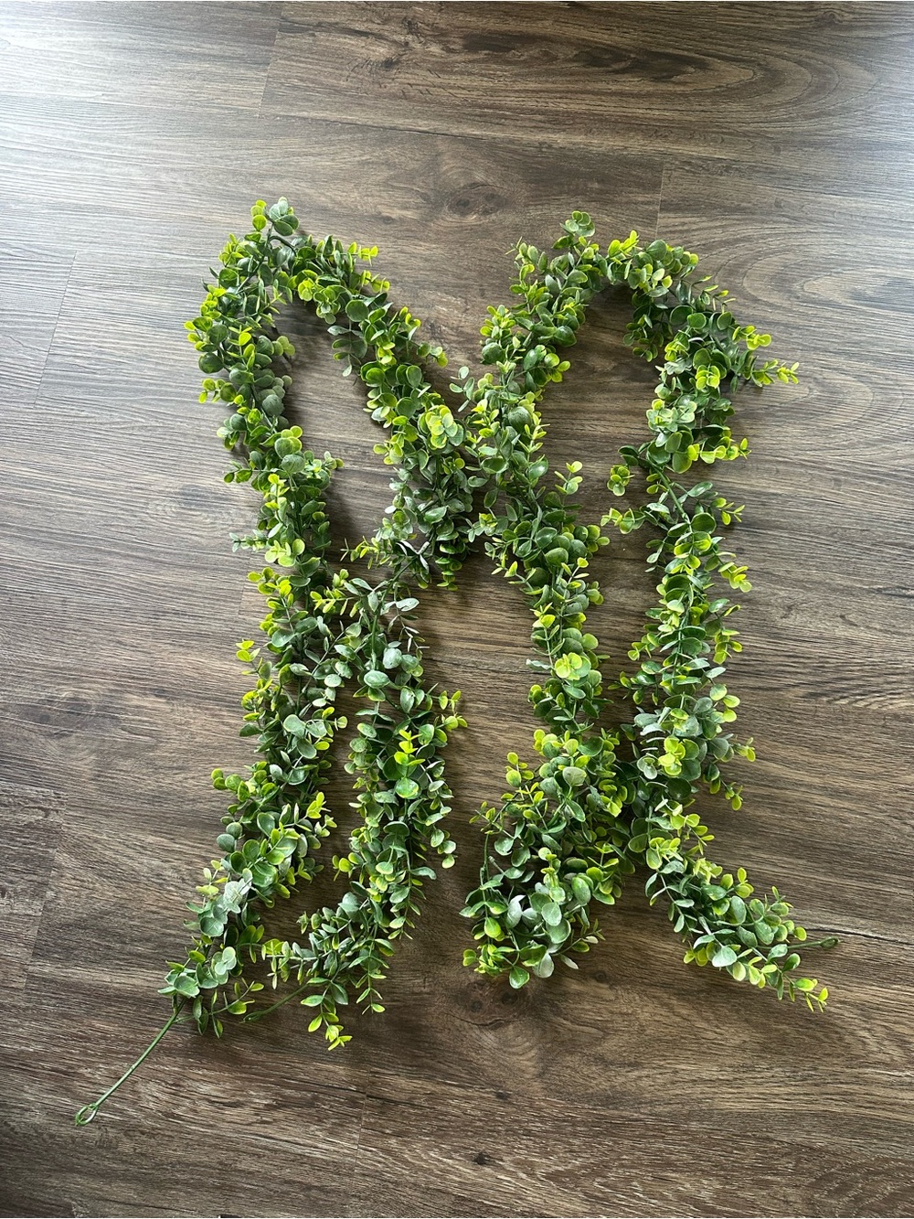Green Faux Eucalyptus Garland - Set of 2